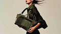 Bolso Plisado Verde Oliva - Estilo Ejecutivo Luxury